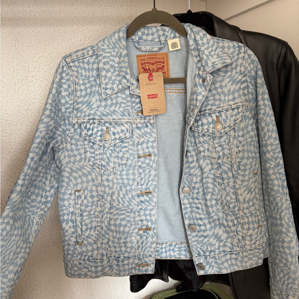 Levi's Light Blue Patterned Women's Jean Jacket